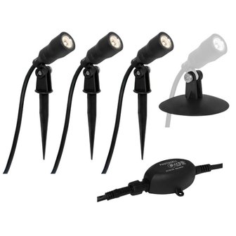 RITOS grond spot - 12V - 3x1 watt - complete set