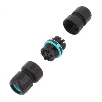 3 aderige kabelverbinder - schroefconnector - waterdicht IP68 - Premium&nbsp;