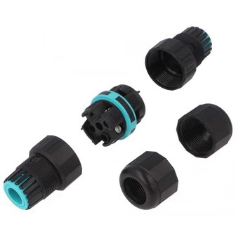 4 aderige kabelverbinder - schroefconnector - waterdicht IP68 - Premium&nbsp;