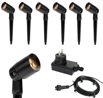 6x Neso Spot - Complete set - Garden Lights