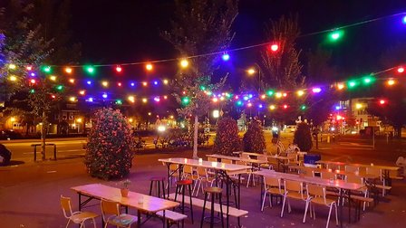 Led prikkabel party light - 20 gekleurde lampen - 11 meter - IP44 outdoor