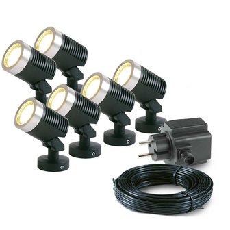 6x Arcus Spot - Complete set - Garden Lights