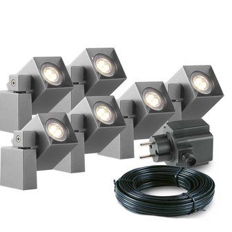 6x Nano Wandspot - Complete set - Garden Lights