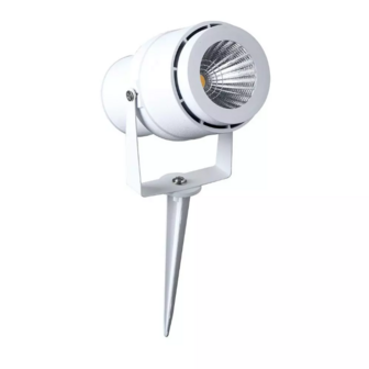 Tuinlamp - Warm wit - 12 Watt - Witte behuizing - V-Tac 857