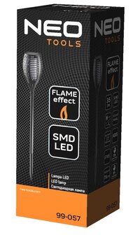 LED tuinfakkel - 1 Watt - Solar - Flame effect - Met schemersensor
