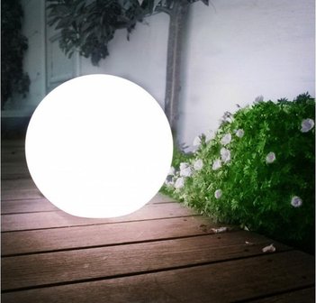 LED tuinbol 15cm - Solar - Wit