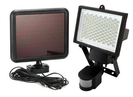 10W LED schijnwerper - Met zonnepaneel - 700 Lumen - Met bewegingssensor