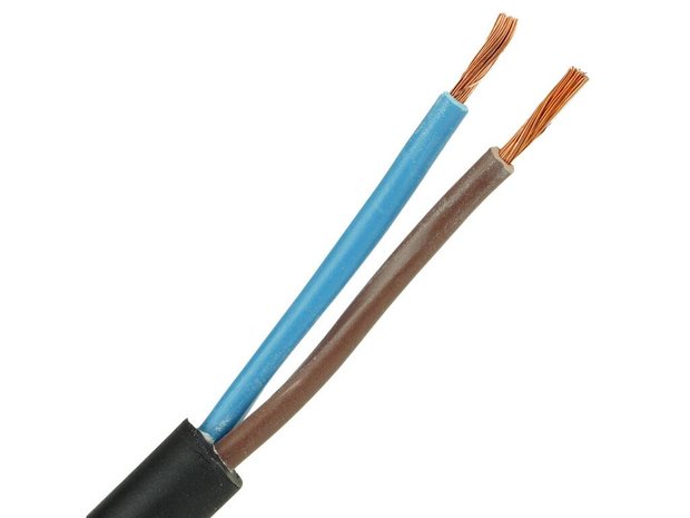 Draad laagspanning kabel 2 x 2.50mm² (tuinverlichting) - Per meter