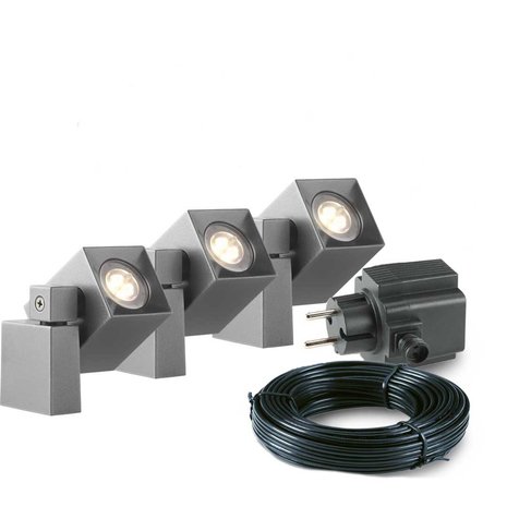 3x Nano Wandspot - Complete set - Garden Lights