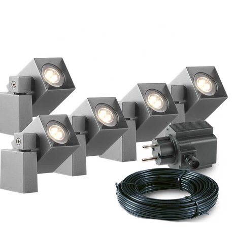 5x Nano Wandspot - Complete set - Garden Lights