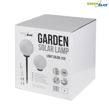 LED tuinbol 15cm - Solar - Multi color