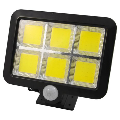 4W LED schijnwerper - Met zonnepaneel - 250 Lumen - Met PIR sensor