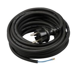 Neopreen buiten kabel - 10 meter - 2 x 1.0mm met stekker