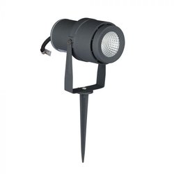 220 Volt - Tuinlamp - Warm wit - 12 Watt - Grijze behuizing - Grond spot
